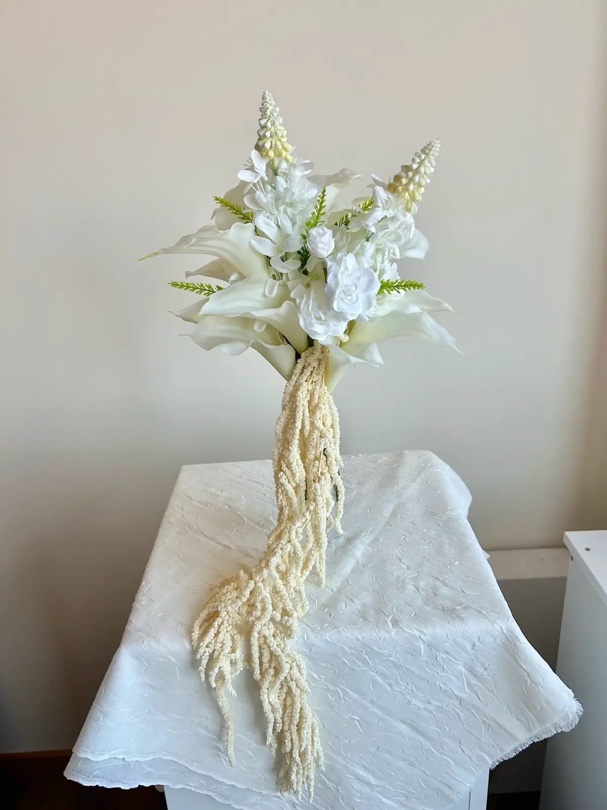 Premium Gala-Şoklanmış Amaranthus Gelin Buketi - Görsel 2