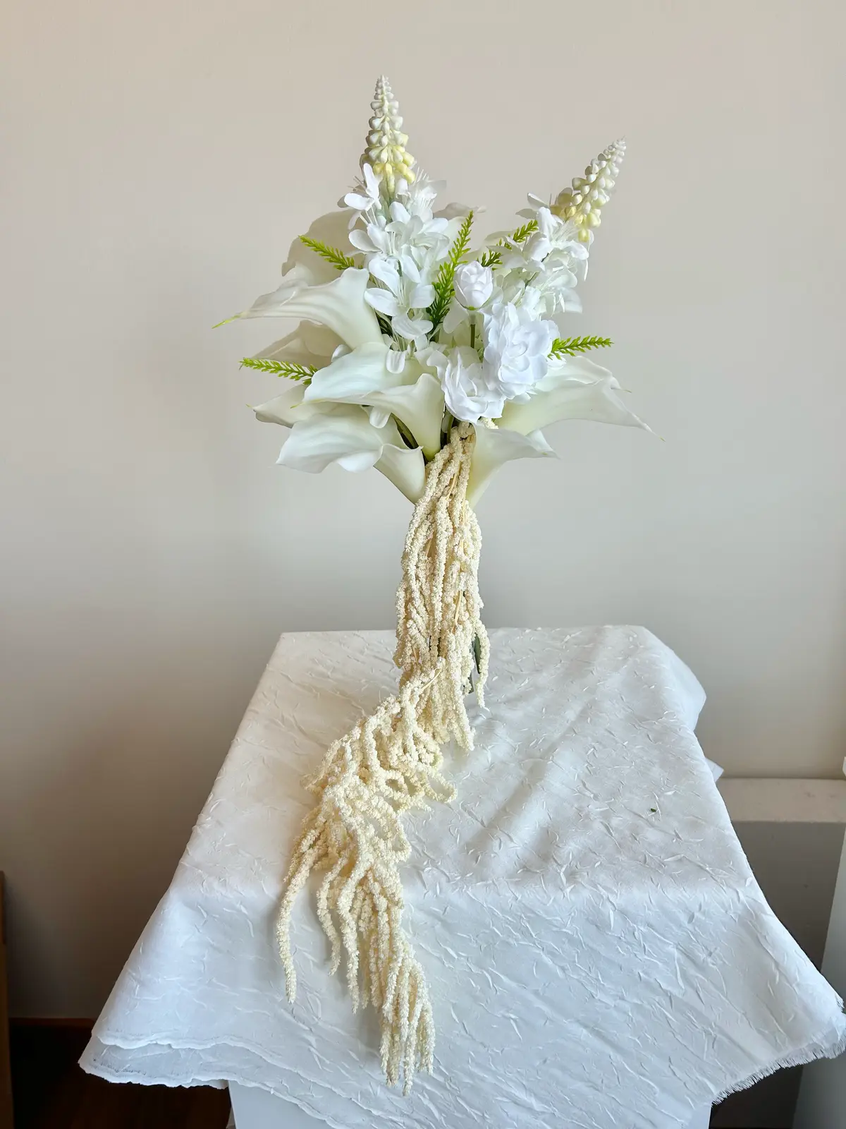 Premium Gala-Şoklanmış Amaranthus Gelin Buketi - Görsel 3